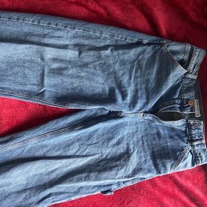 high rise denim mom jeans